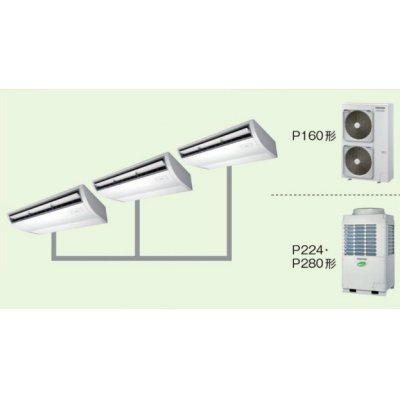 画像1: 徳島・香川・高知・愛媛・業務用エアコン　東芝　天井吊形　同時トリプル　ワイヤレス　リモコン　ACSD28075X2　P280（10馬力）　スーパーパワーエコキュープ　三相200V